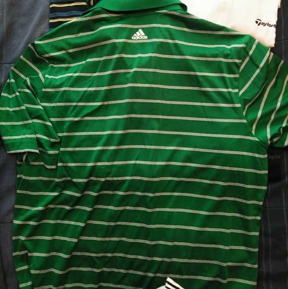New Green Addias Golf Shirt - Picture 2 of 2
